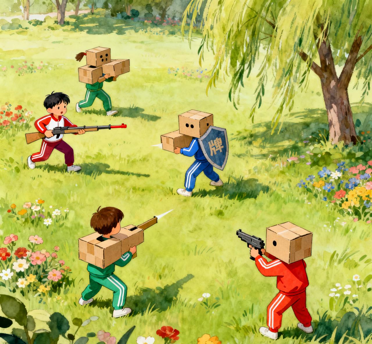 因为中国愿世界和平，
以德服人，
不会像小孩子耍脾气一样，
动不动就打人，
可能