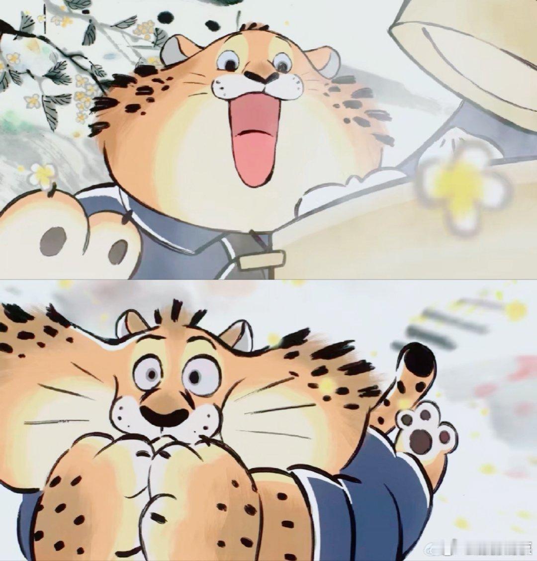 外国豹子第一次吃小笼包 迪士尼与上美影联手，外国豹子初尝小笼包，先吞后品汤，复刻