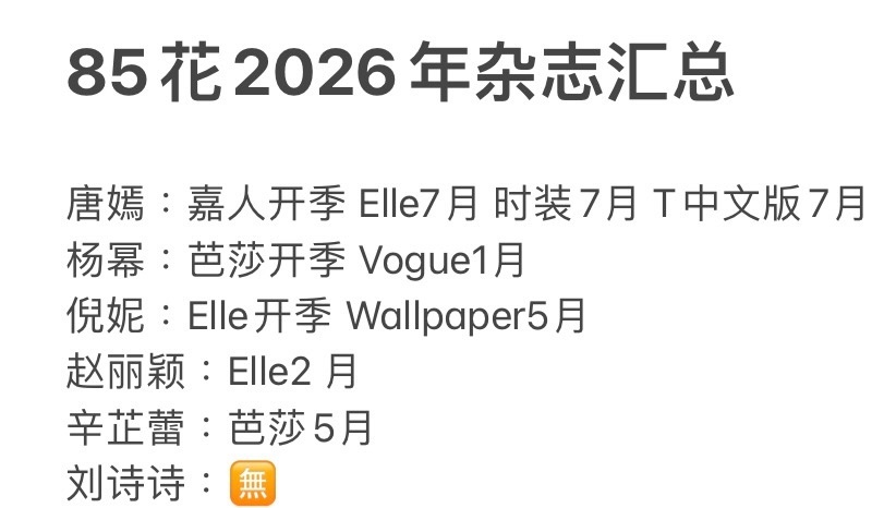 唐嫣真的赢很大！fendi的封面预算被糖糖吸干了 