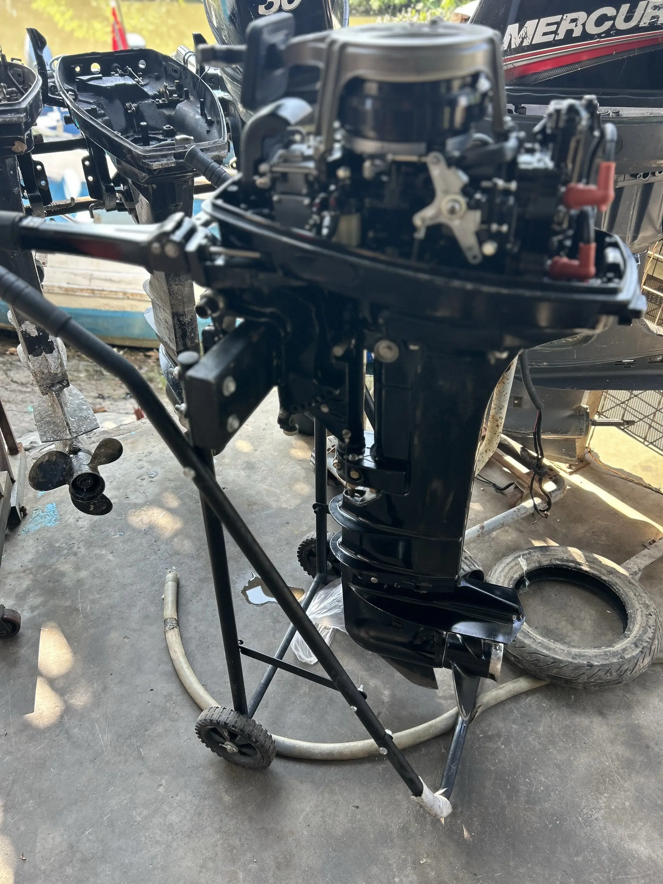 水星15匹二冲程长轴淡水使用机靓使用时间小