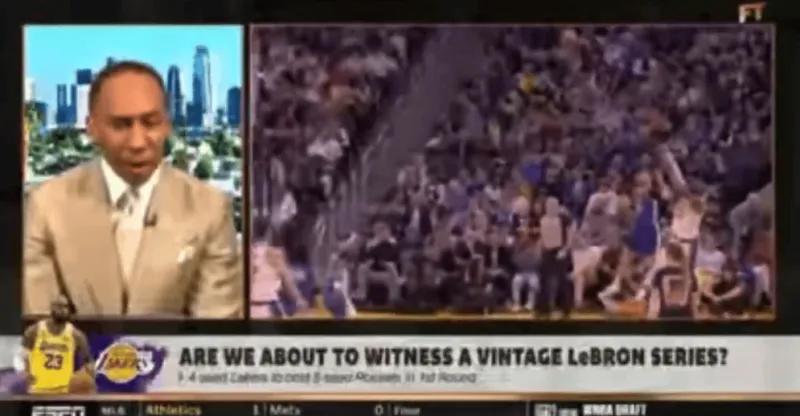 A史密斯：詹姆斯仍会打出自己的数据，但无东里甚至会被横扫
04月14日讯，近日，