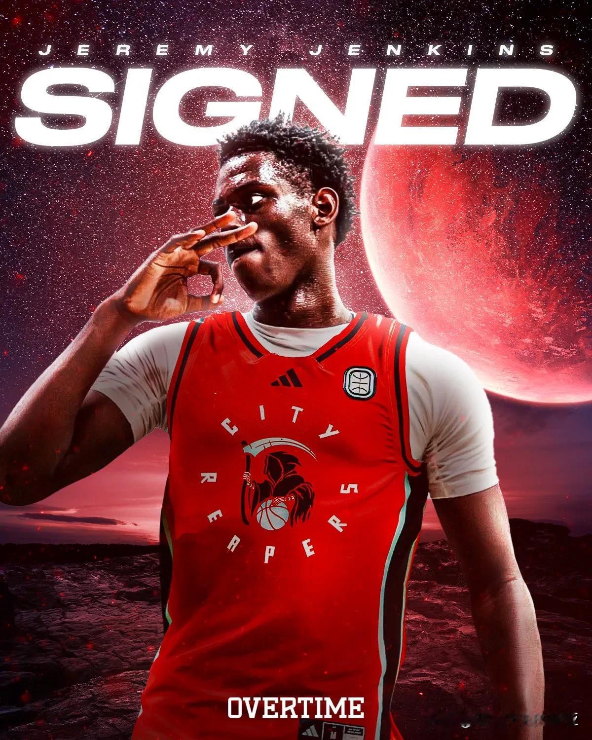 TOP20五星大前锋Jeremy Jenkins Jr宣布高三赛季签约加盟OTE