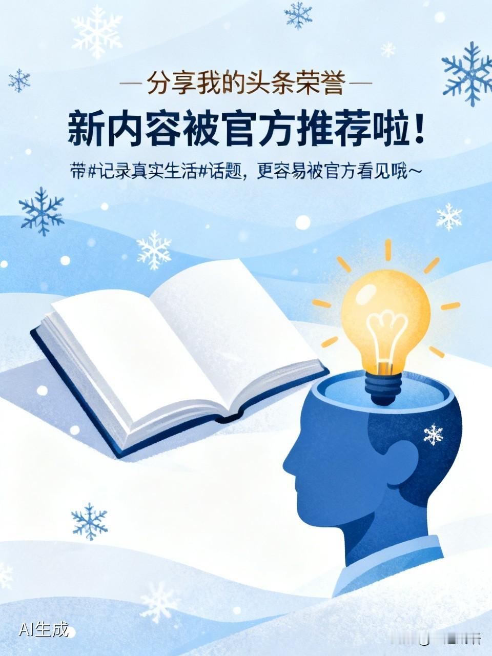 我新发布的内容被官方推荐啦！👍你也快来发布一条吧！带记录真实生活话题，更容易被