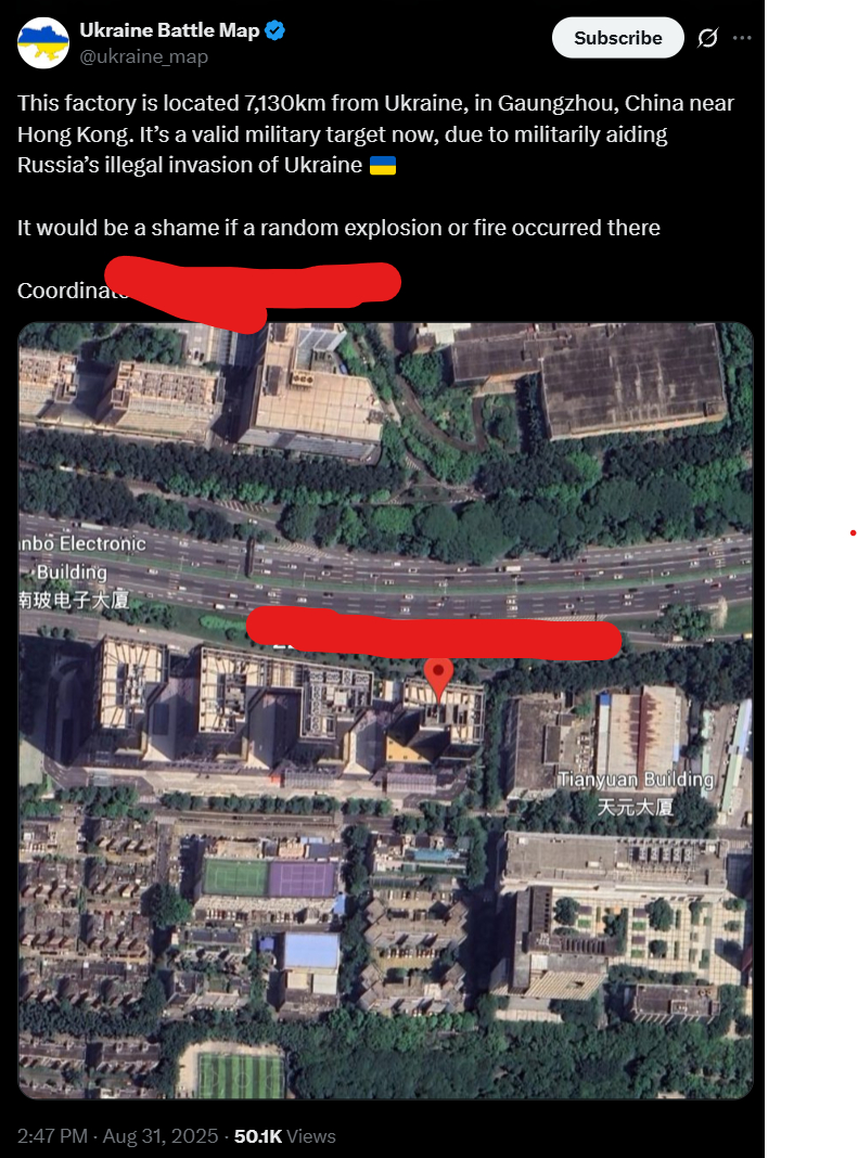 乌克兰纳粹疯了竟然说因为俄国的无人机的零部件有中国货，就要把中国广州的工厂列为合
