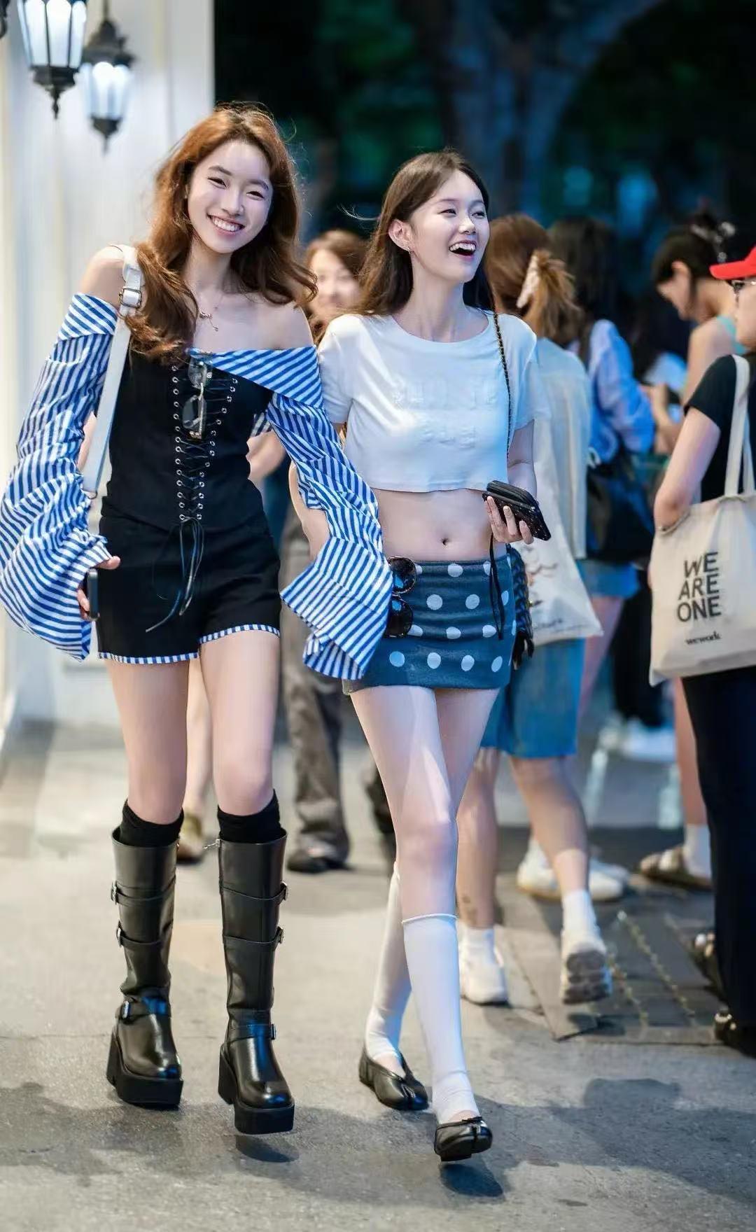 街角随便拍处处是美女