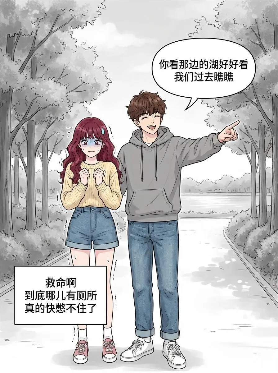 憋尿时被男朋友举高高的绝望！