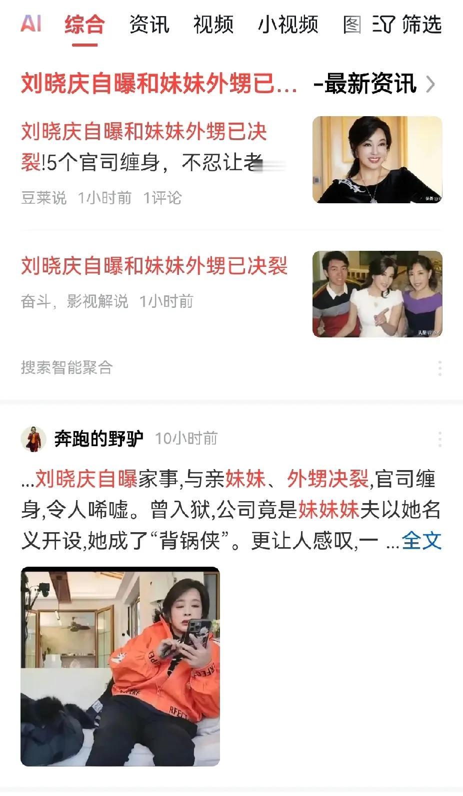 刘晓庆的外甥不知道咋想的，居然跟刘晓庆闹翻了。刘晓庆无儿无女，她外甥如果好好照顾