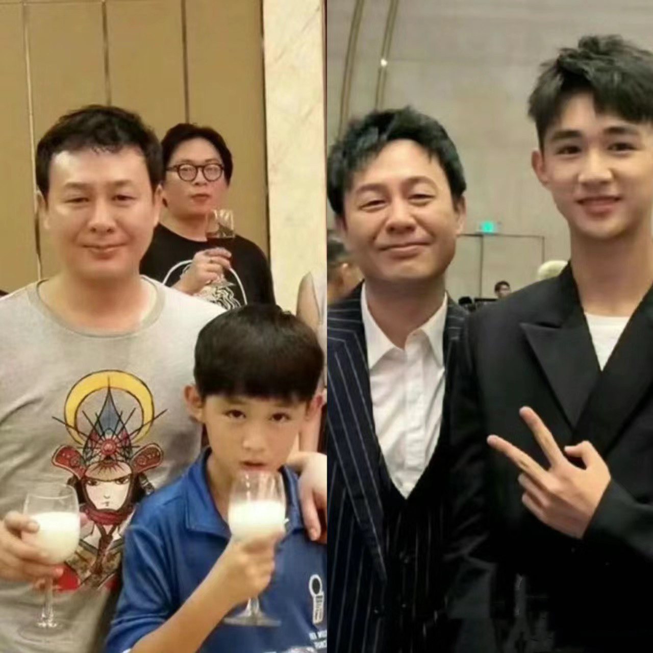 #张颂文陪荣梓杉演着长大#张颂文和荣梓杉真的就是天选父子吧！！！八年里演了三次父
