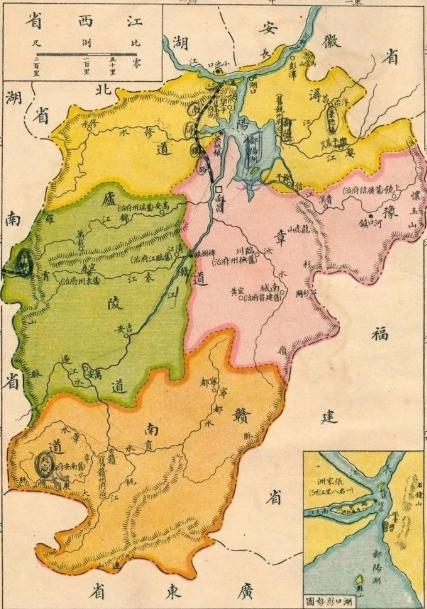 江西为何成了粤湘势力的角力场？这张1923年江西省老地图，直观呈现了北洋时期江西