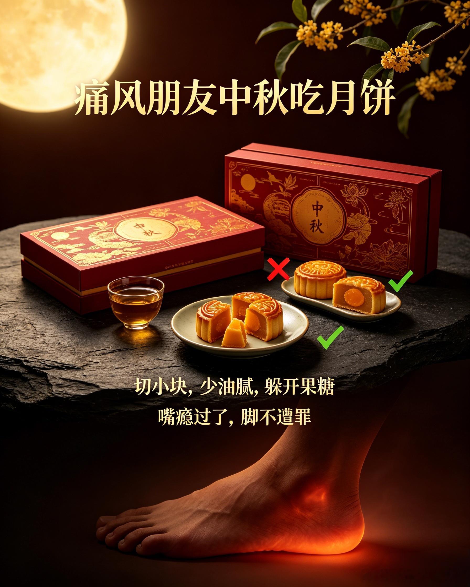 微博科学抗敏行动中秋月饼健闻登顶计划 痛风的朋友，中秋看着月饼流口水？记住：不是