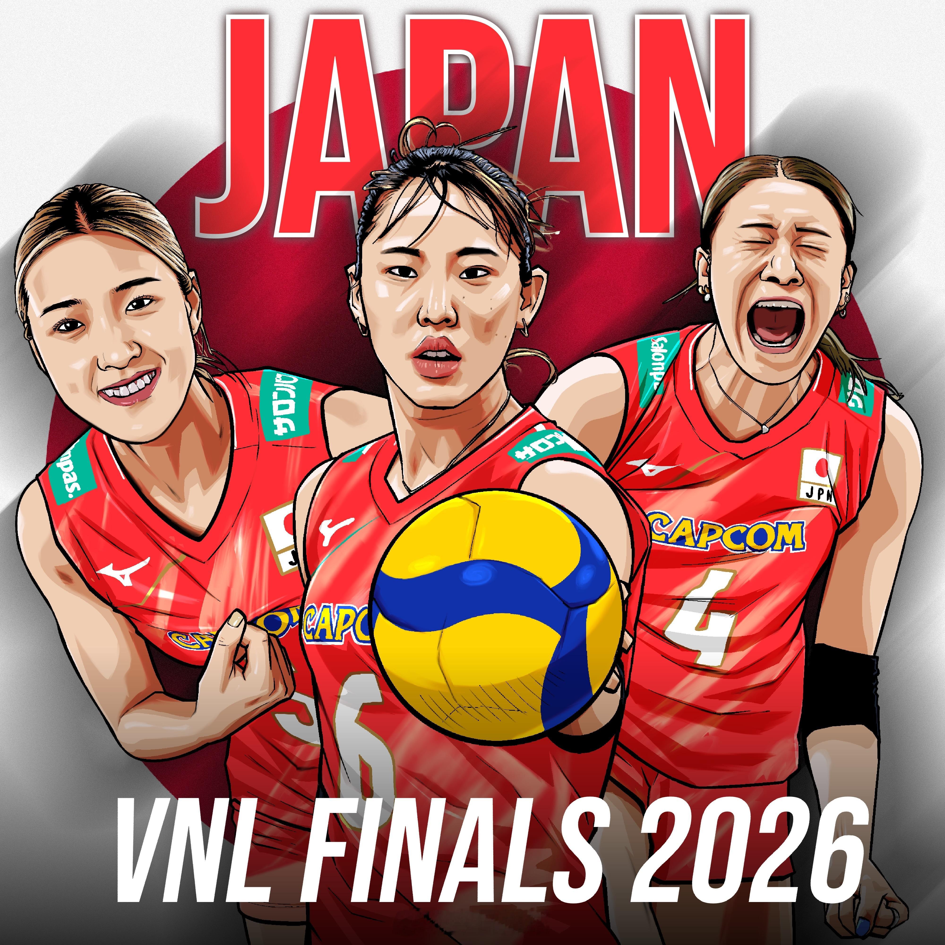 排球世界：“VNL2026 🎨🏐：精彩对攻，永不停歇。🇯🇵每一次救球，每
