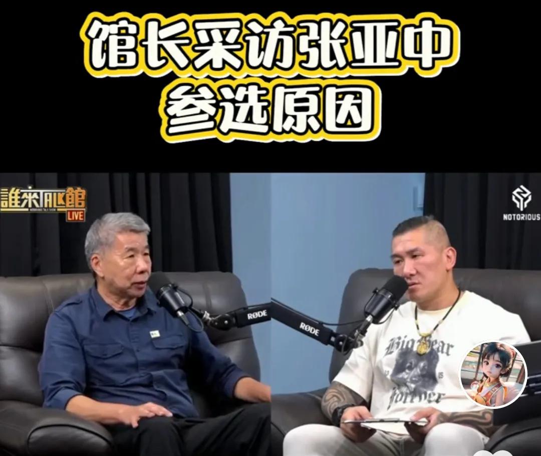 两岸问题和国民党内部问题，馆长支持张亚中的两岸观点。国民党内部相关问题，张亚中批