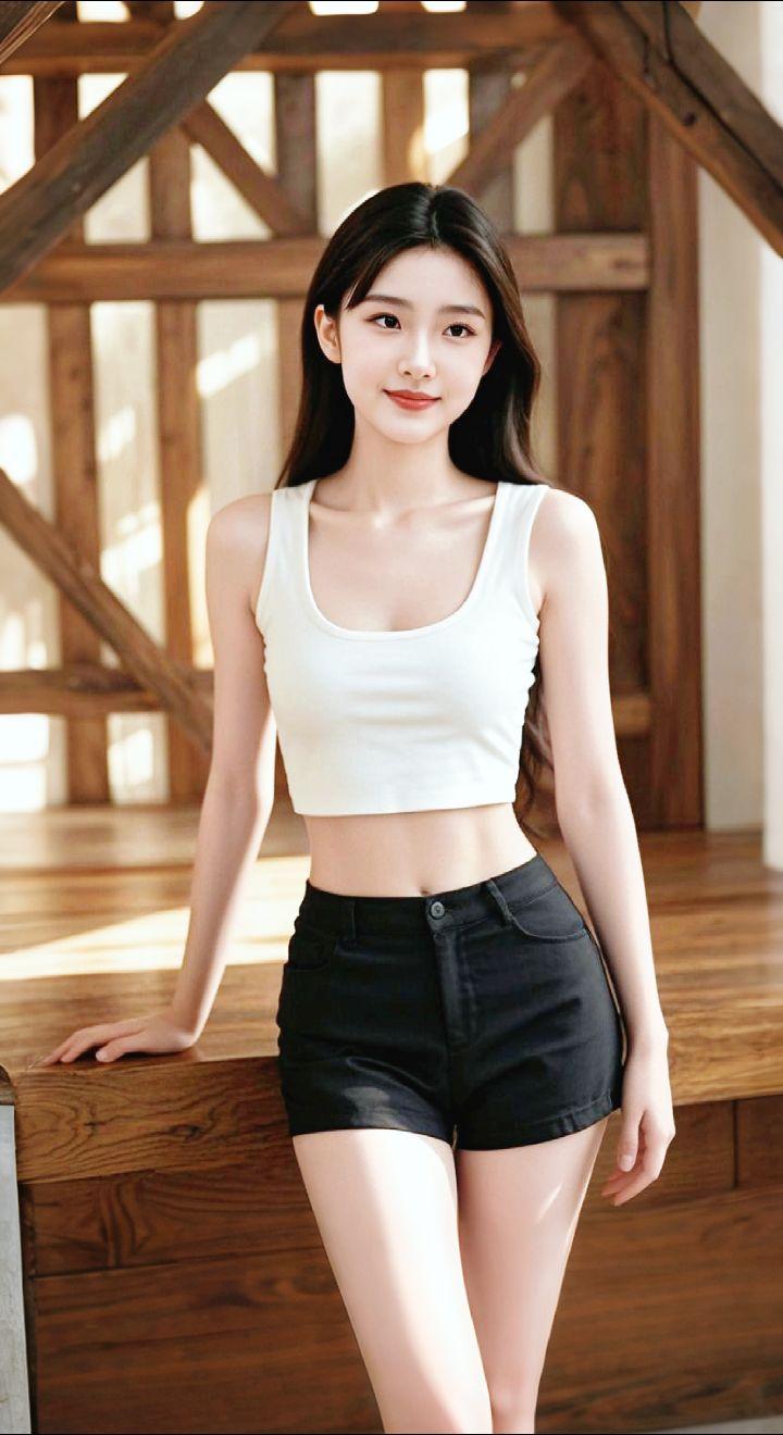 AI扩图 AI光影佳人