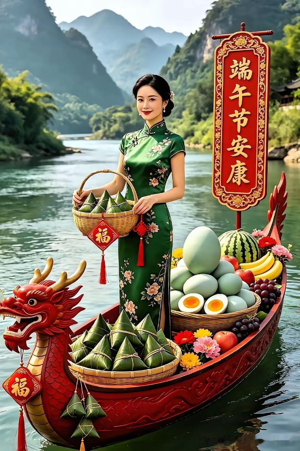 一年一端午，一岁一安康；
一粽一吉祥，一叶一清香；
一程一顺遂，一路一芬芳；
佳