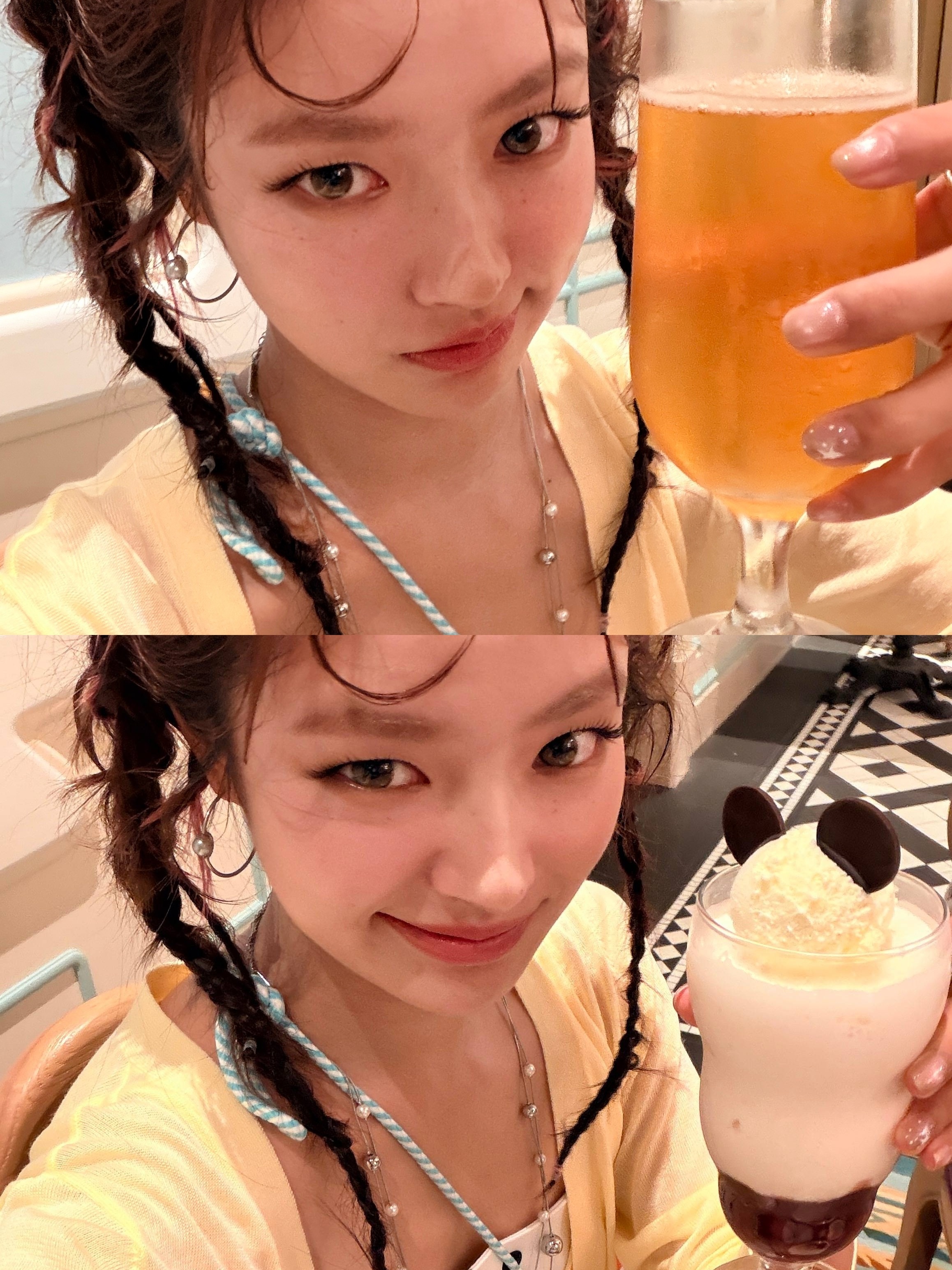 西西大王今年去了2次迪士尼都是黄色穿搭徐若晗💛 