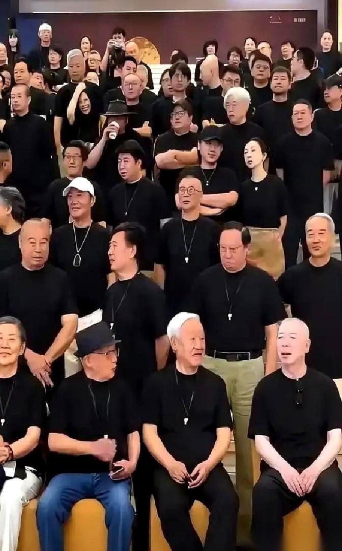 就那张导演协会的大合影，第一眼扫过去，我脑子里就俩字：断层。
不是技术断层，是年