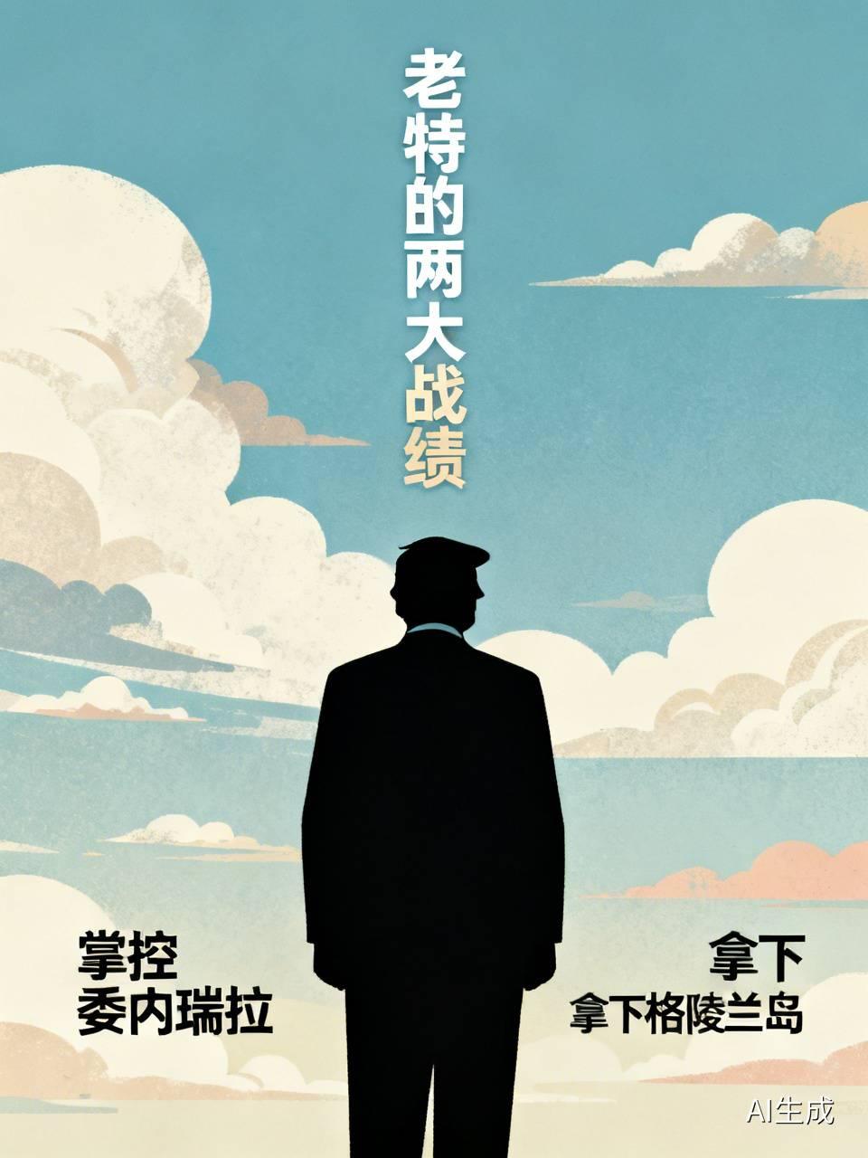 老特最引以为傲的两大战绩就是掌控了委内瑞拉和格陵兰岛了。老特最近在中期选举集会上