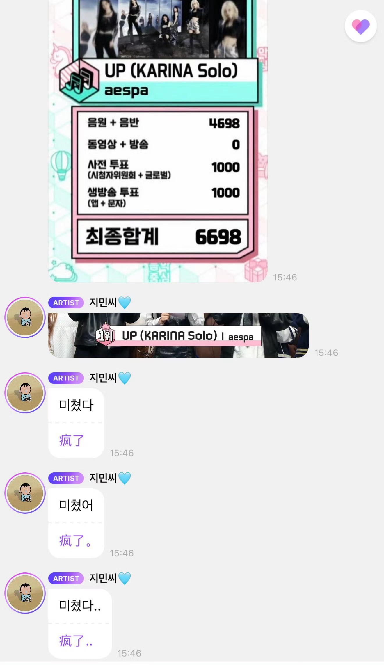 两年前的今天 属于柳智敏自己的第一个一位up来了🥺 ​​​