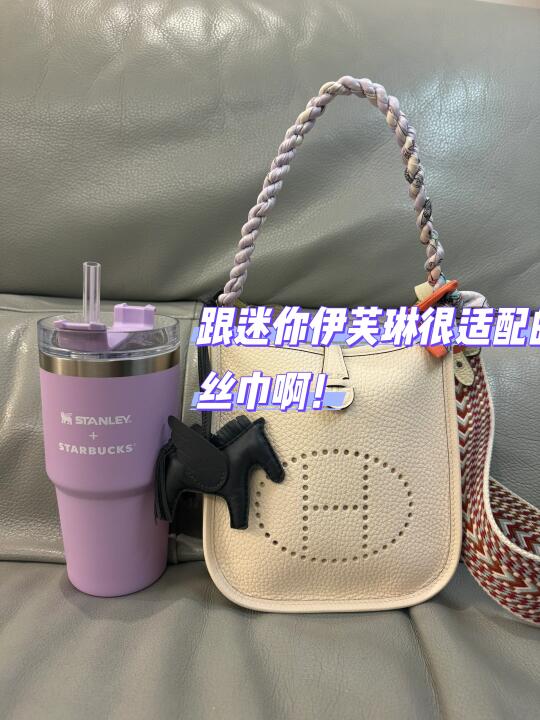这条丝巾跟mini伊芙琳好搭啊！
