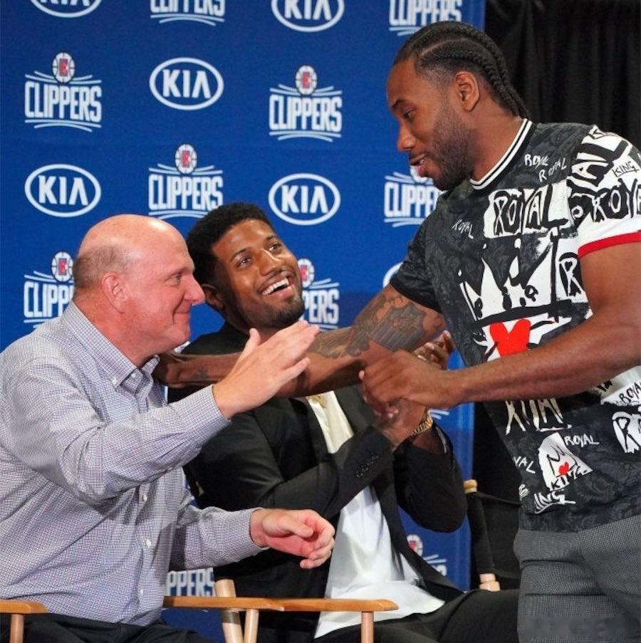NBA 据 The Athletic 报道，在 2019 年与快船队签约之前，科