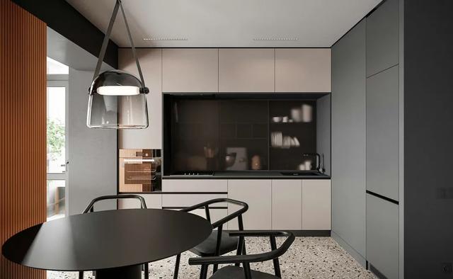 70㎡现代简约，沉稳高级灰，以橙色点缀，营造安静优雅的美