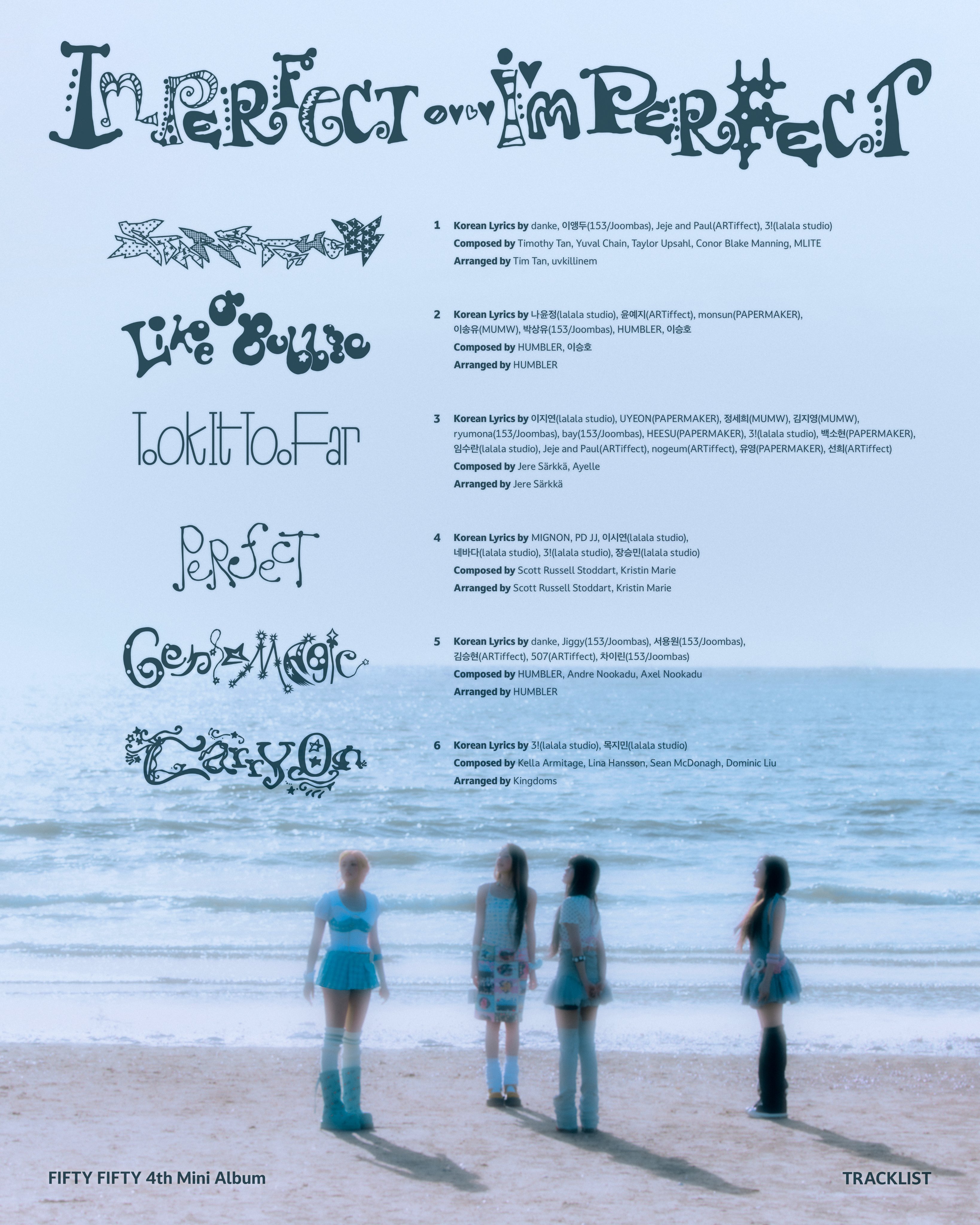 FIFTY FIFTY 迷你4辑『Imperfect Iamperfect』曲目