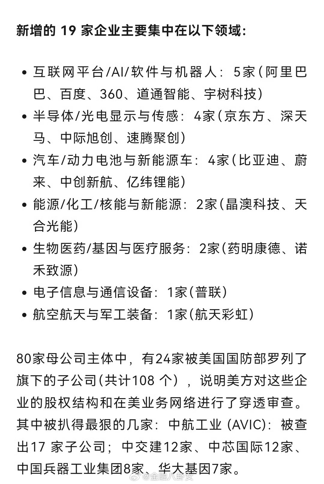 蔚来回应被美列入中国军事企业名单美方将阿里巴巴、比亚迪等列入所谓“涉军”清单，外