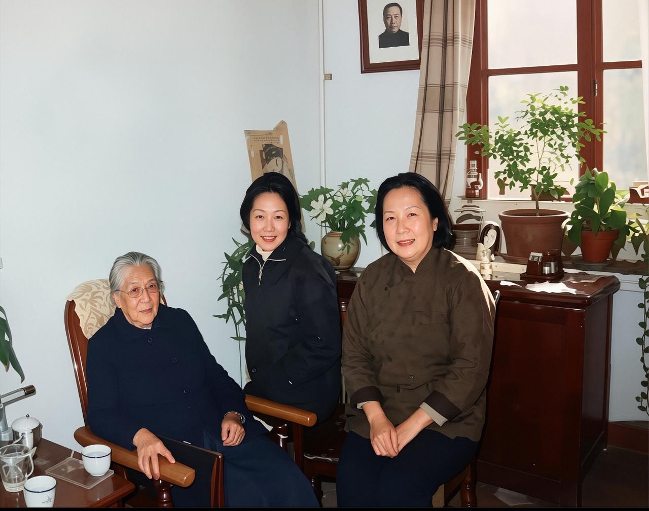 70年代，杜致礼和母亲曹秀清，一张温馨合影，她是杨振宁的原配