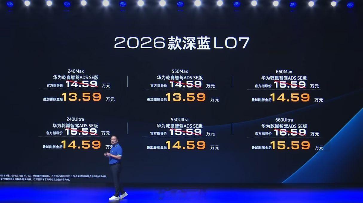 啊 ？华为乾崑智驾ADS SE的深蓝L07才13.59万起步？不到14万就能体验