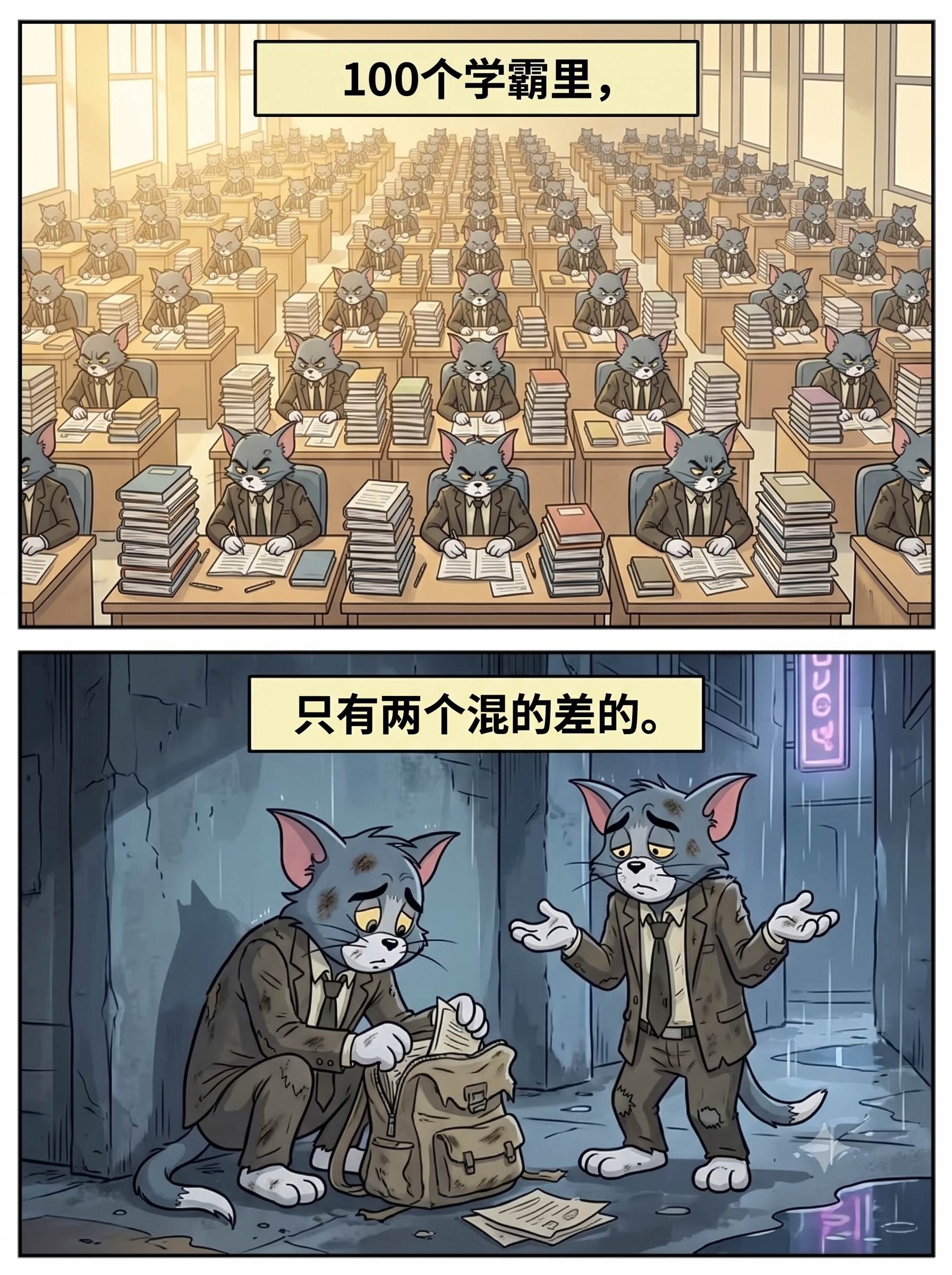 读书从来都是最稳的那条路，别被几个特例，轻易否定了读书的意义。