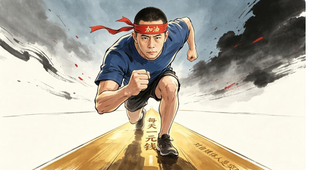 做自媒体第40天，我终于实现了"每天一块钱"的小目标。
粉丝66个，总阅读11.