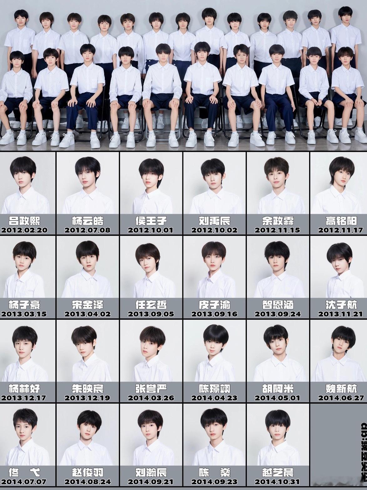 五代首次公式照 新人+2TF家族五代fanclub正式上线8月公开：杨子豪 宋金