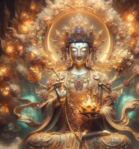 你刷到了文殊菩萨，证明你的好运来了，许个愿 