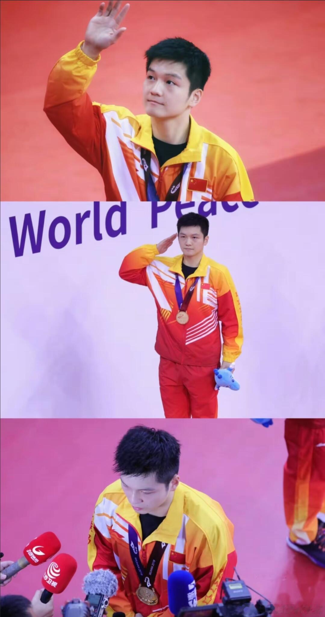 穿军装的樊振东！ 
