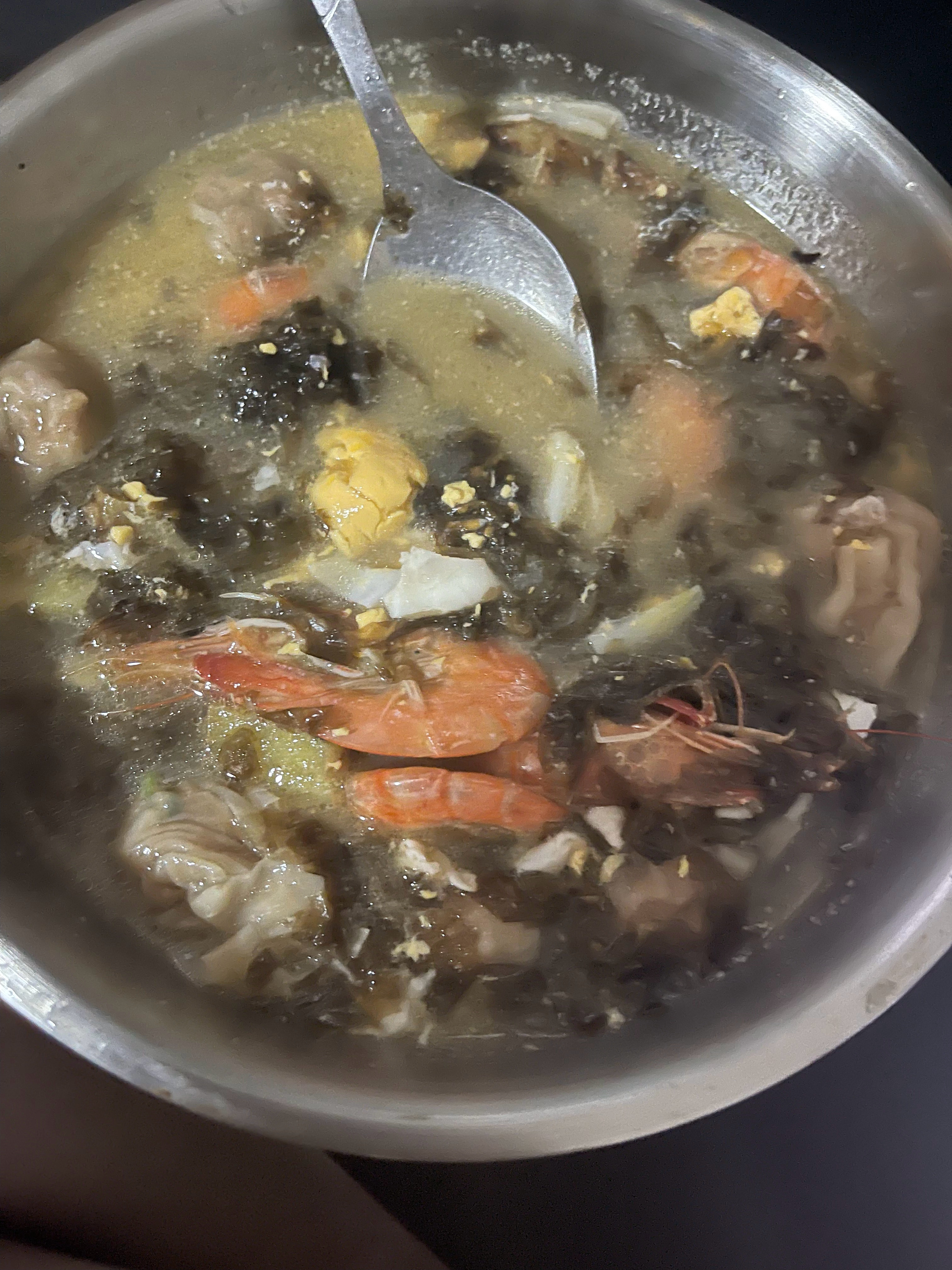 肉燕紫菜鸡蛋虾汤