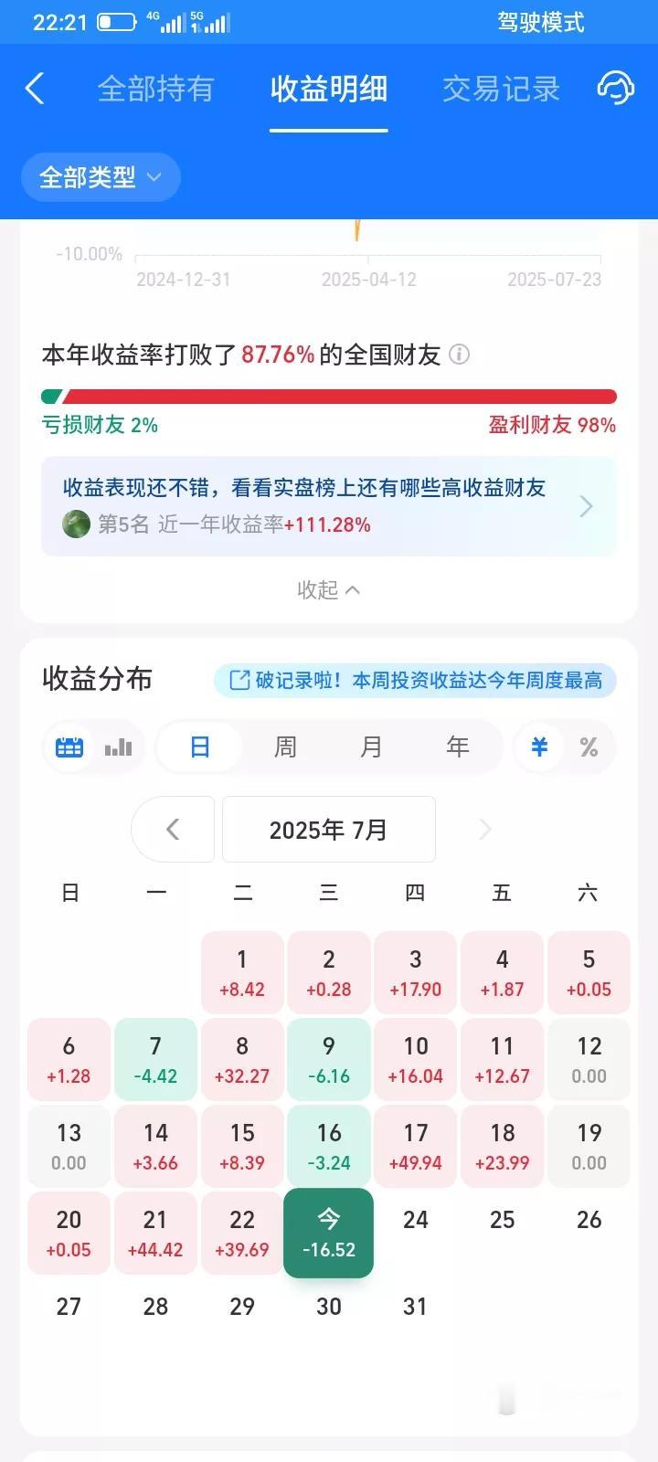 2025.07.23，支付宝理财，稳健理财帮你投今天又投入3000块，本金达到2
