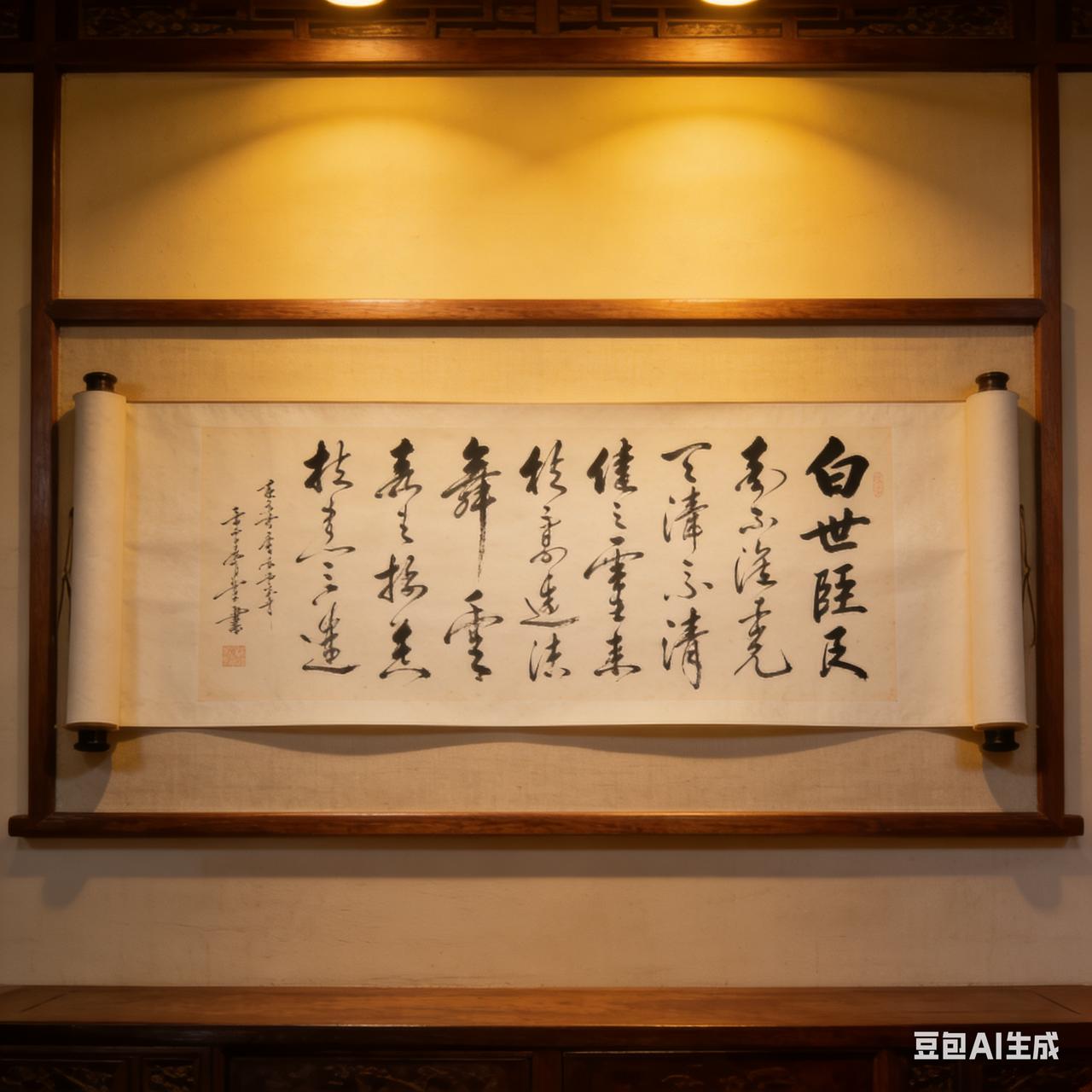 康有为与包世臣坚称碑学的伟大，是书法家的出路，如果不学碑没前途。
白蕉知道后，批