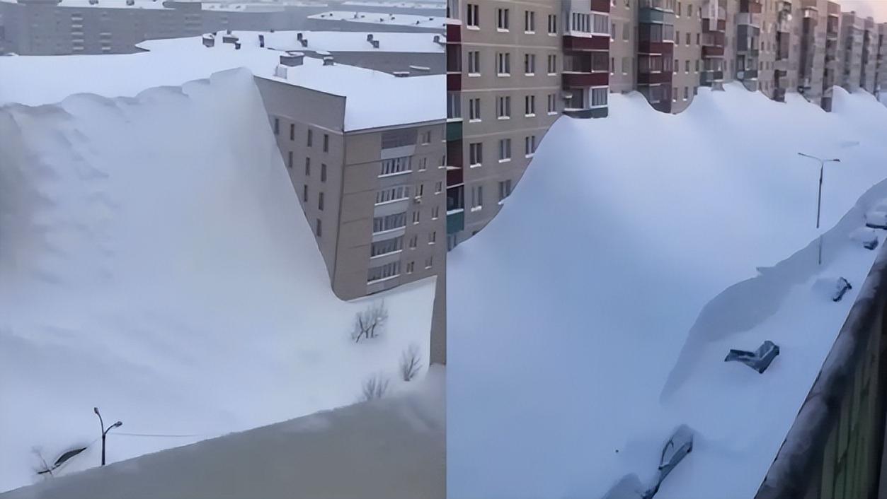 俄罗斯九层楼高的暴雪是假的？

俄罗斯远东地区遭遇罕见极端暴雪，网上爆出积雪有9
