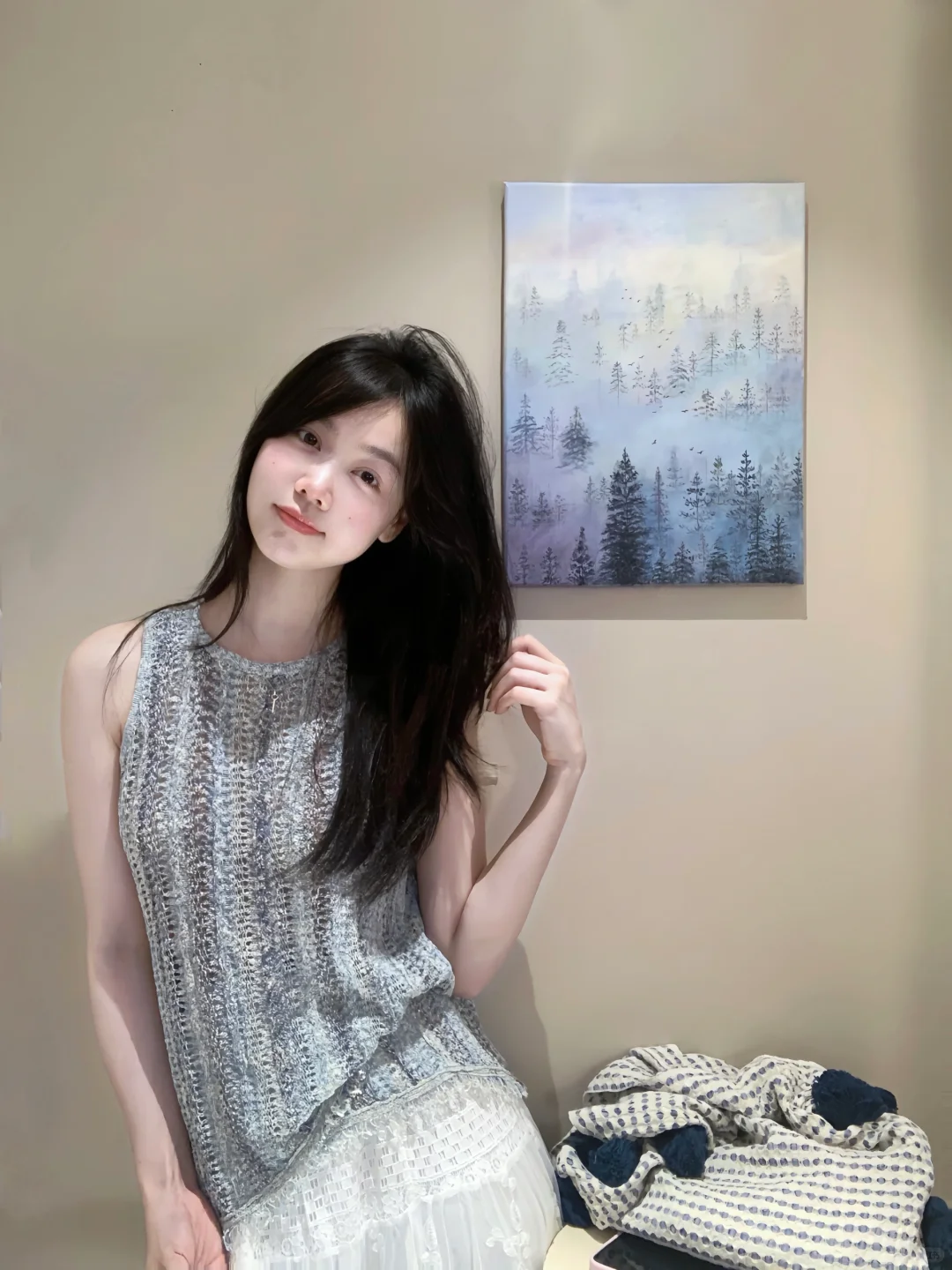 丙烯画•迷雾森林