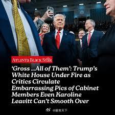 川普白宫因内阁成员尴尬照片再陷舆论风暴 一组在社交媒体上疯传的内阁成员尴尬照片引