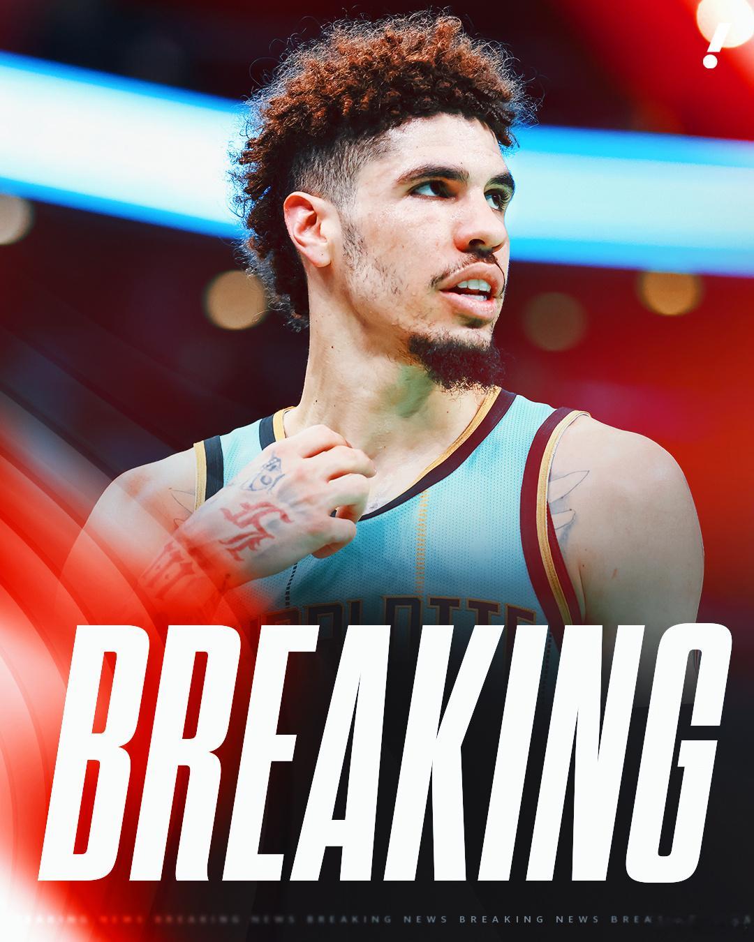 突发：据KellyIko报道，拉梅洛·鲍尔对离开黄蜂队持开放态度黄蜂队本赛季以4