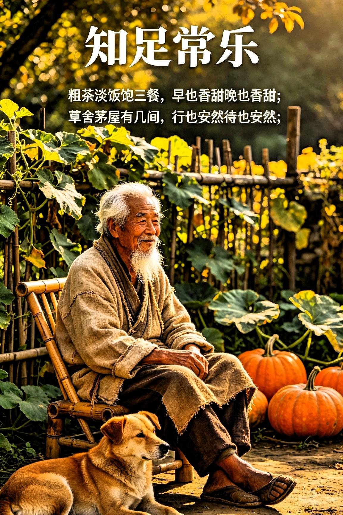 —— 知足常乐

 
世人皆追繁华，半生奔波逐利，往往在忙碌中弄丢了本心。其实真
