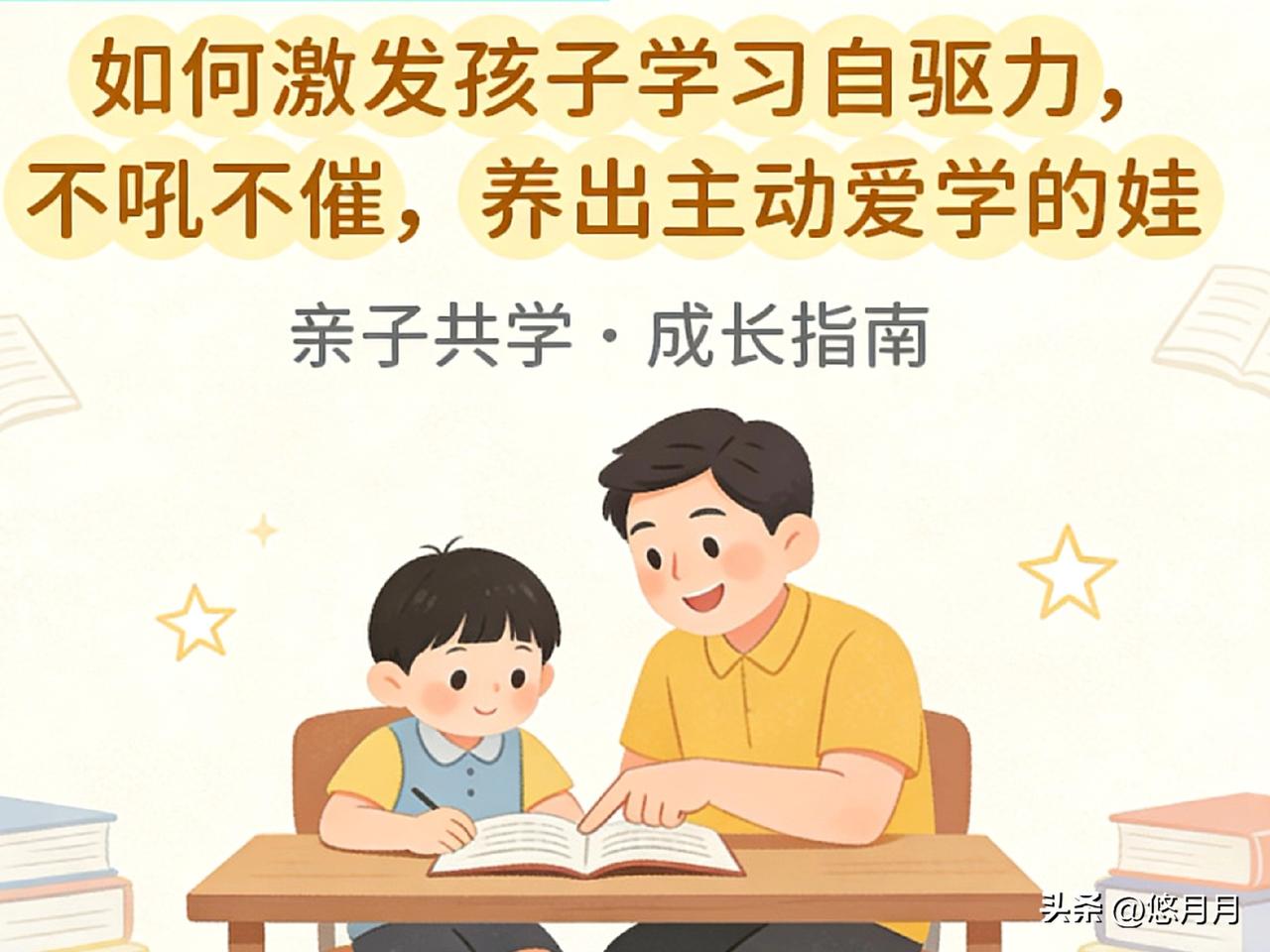孩子不爱学，真不是懒，是自驱力没醒。
 
别再吼、别再催，
抓住3点，孩子主动学
