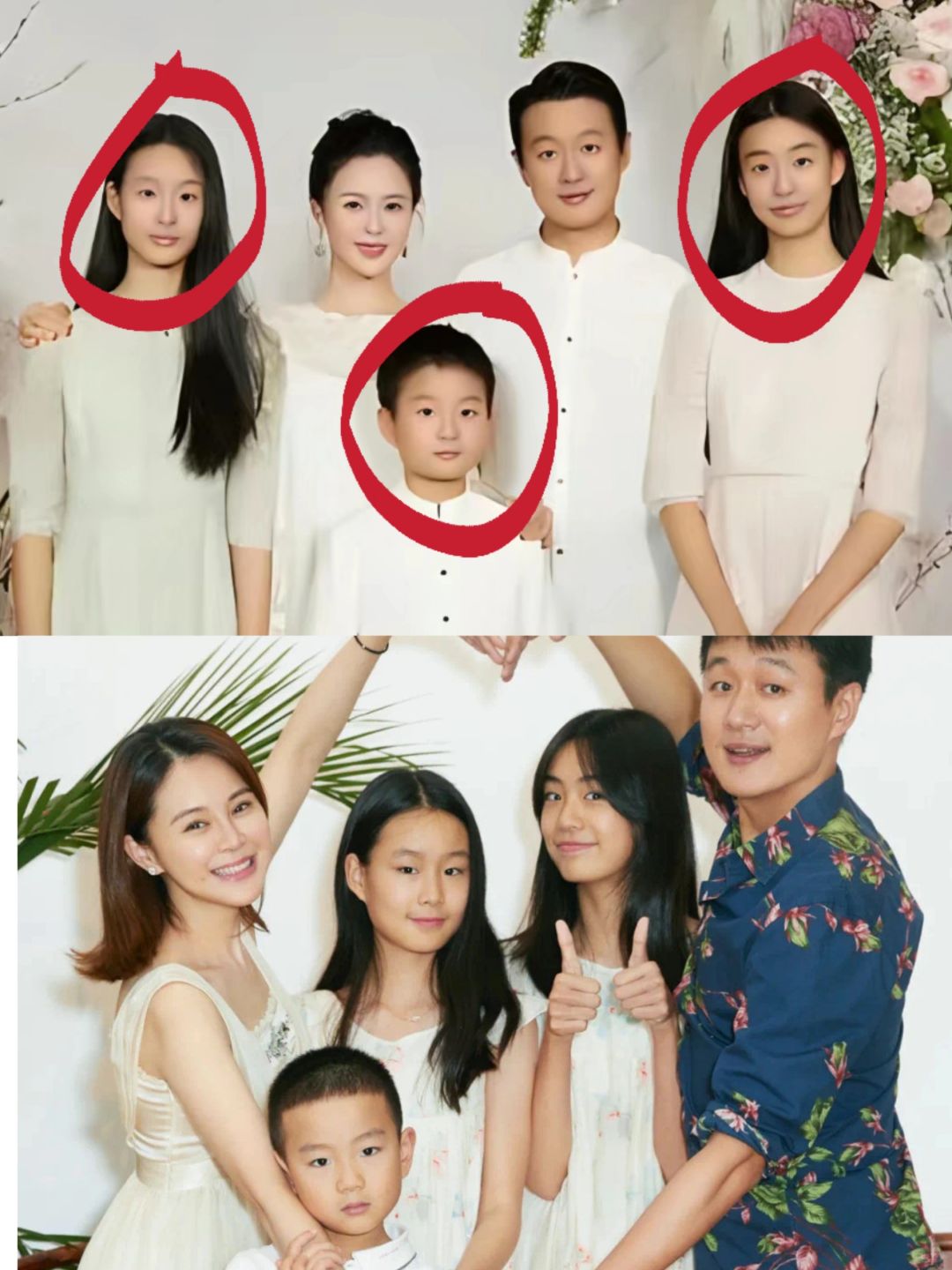 两女一子❗佟大为哪个孩子更好看？？