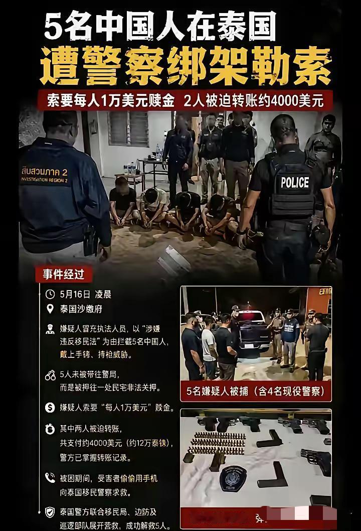 彻底撕破脸！泰国警察亲自下场绑架中国人，一万美元一人，黑幕远比你想的更可怕

以