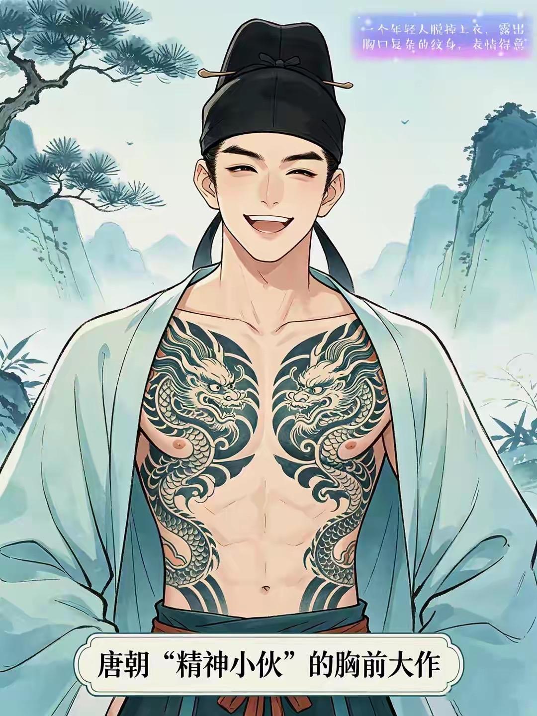 唐朝小将军韦少卿不爱读书，却痴迷刺青赶文艺潮流。他听人说张说有诗句“挽镜寒鸦集”