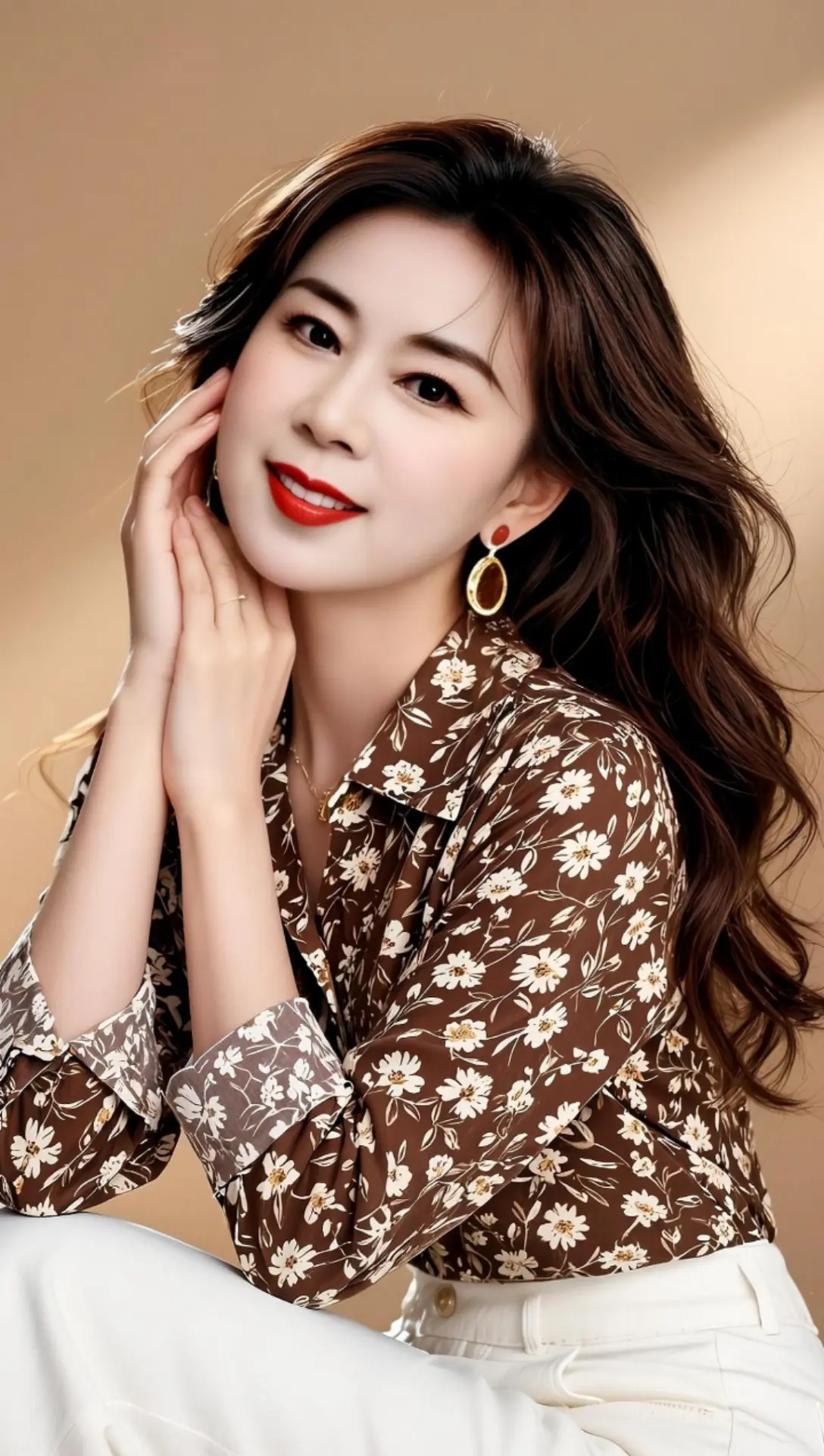 AI柔棕氛围感写真 随变ai随便玩