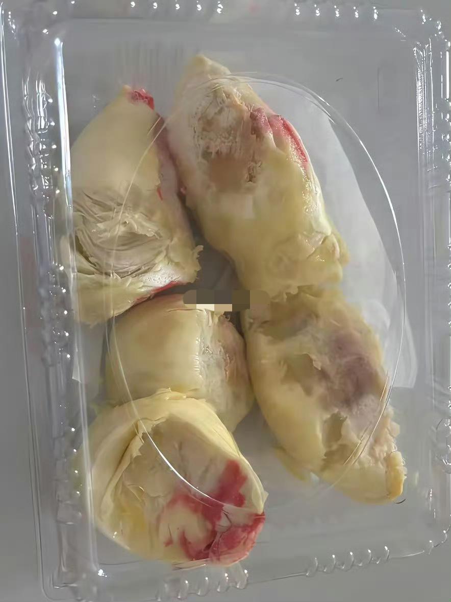 网友588元买的一点红榴莲，商家说是榴莲中的爱马仕！一点红榴莲 怎么感觉是大冤种
