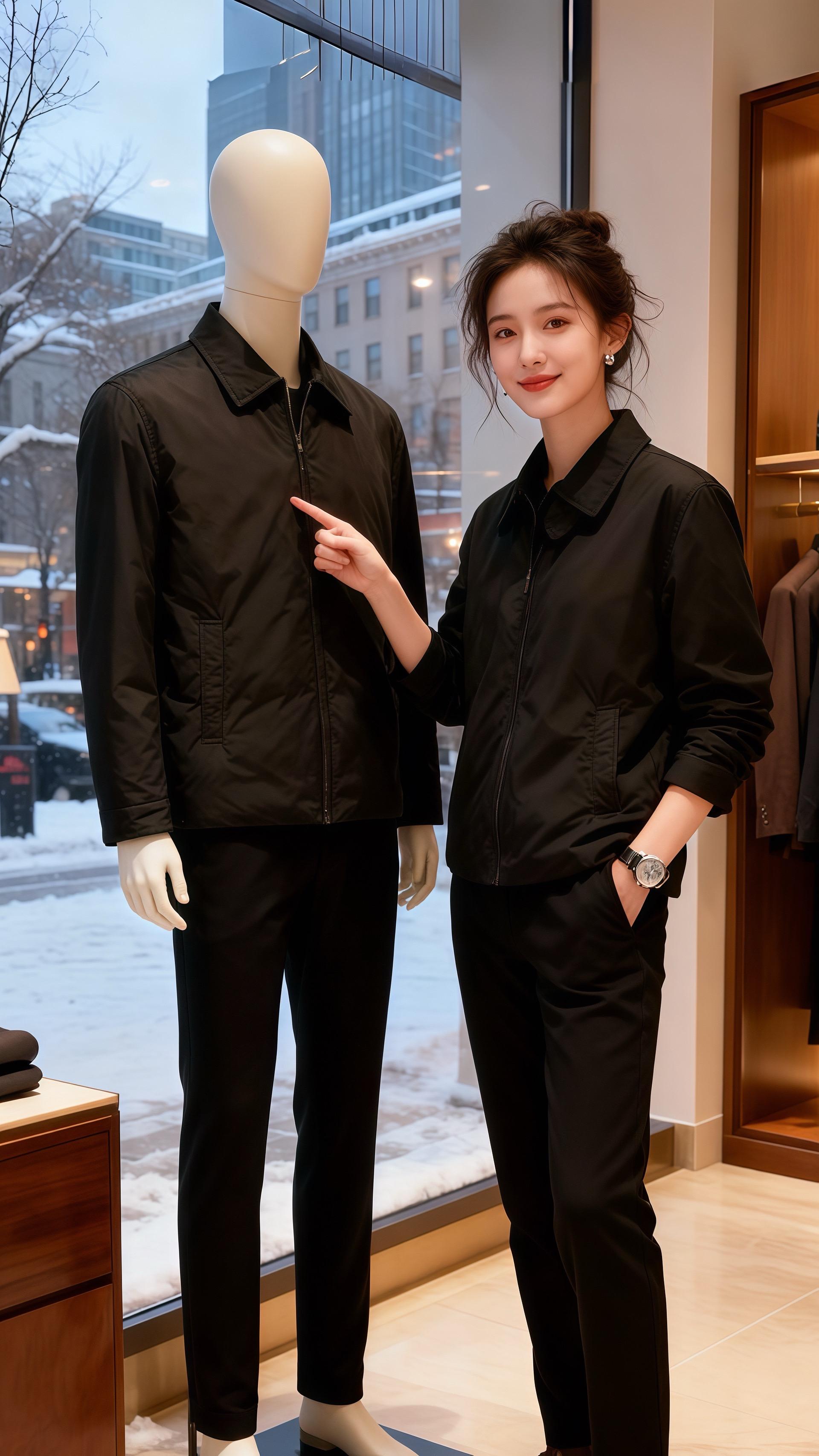 雪落满橱窗那天，许妍正帮店员理模特身上的黑色夹克，指尖刚触到拉链，身后...