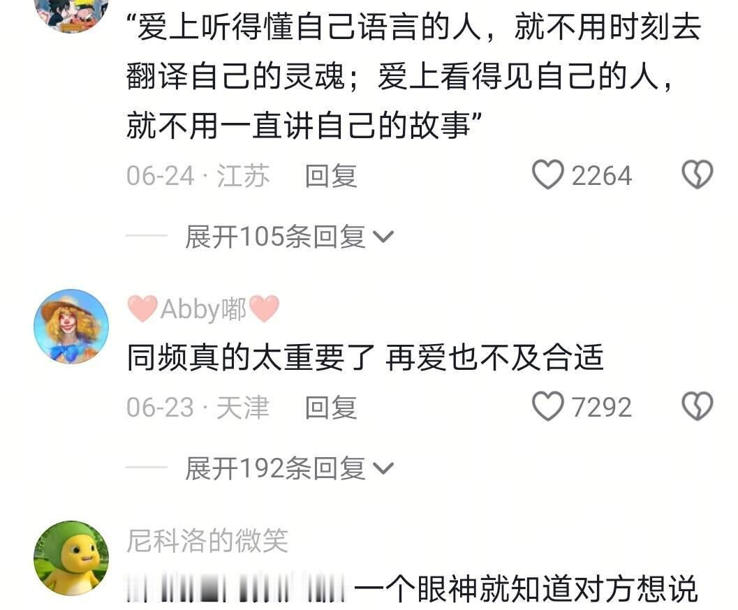 爱上听得懂自己语言的人 就不用花费一辈子去翻译自己的灵魂 